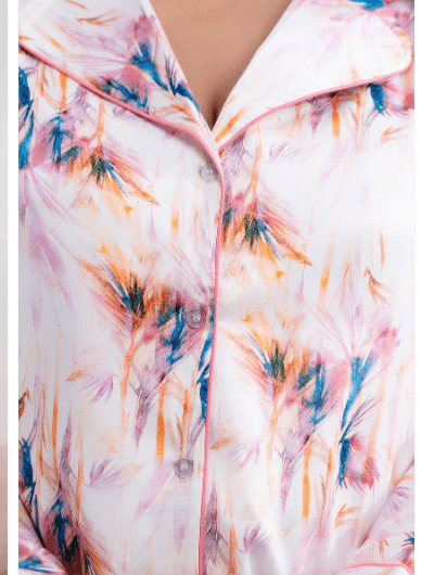 Leaf Pink Stylish Satin Night suit - BONYHUBsalwar suit