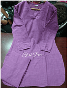 Lilac Petite Plain Cotton Kurta Pant Suit for Women - BONYHUBSALWAR KAMEEZ