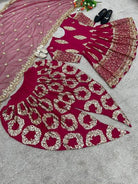 Magenta Gold Dhoti Salwar Suit UK Next Day - BONYHUBSALWAR KAMEEZ