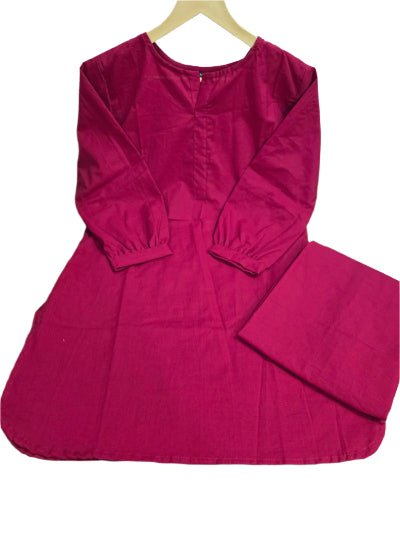 Maroon Cotton Stylish Smart Co - ord Set of 2 - BONYHUBSALWAR KAMEEZ