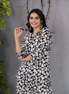 Monochrome Black & White Co - ord Set - BONYHUBsalwar suit