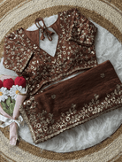 Mud Designer Sari Free Stitched Blouse Readytowear - BONYHUBSAREE