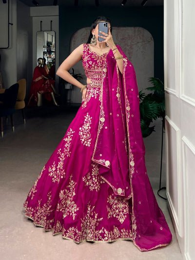 Naysha Sequins Embroidered Lehenga Choli Set - BONYHUBSALWAR KAMEEZ