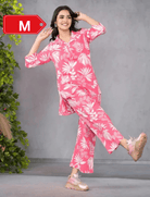 Palm Pink Printed Co - ord Set UK Next Day - BONYHUBsalwar suit