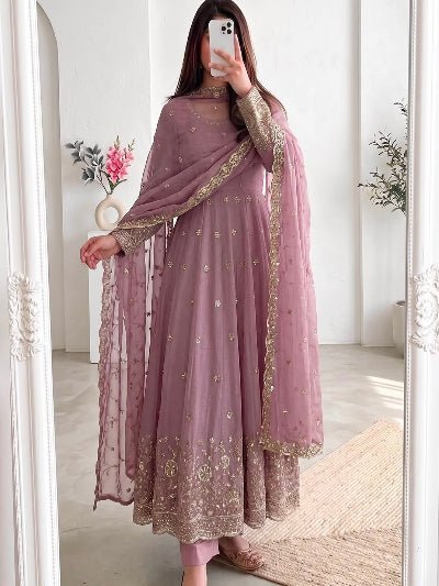 Pastel Noor Designer Occasion Wear Anarkali Suit - BONYHUBSALWAR KAMEEZ