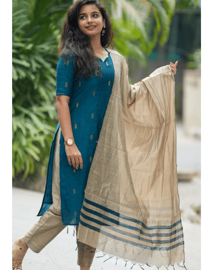 Peacock Cotton kanchi Salwar Suit Women - BONYHUBSALWAR KAMEEZ