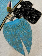 Blue & Black Velvet Embroidery Sequins Patiyala Suit - BONYHUBSALWAR KAMEEZ