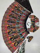 Black Multicolour Tapeta Silk Lehenga Choli Set - BONYHUBSALWAR KAMEEZ