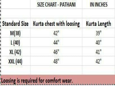 Men Pathani Cotton Kurta With Bottom