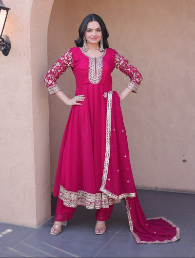 Premium Embroidered Anarkali Suit Set | Asian Ethnic Wear UK