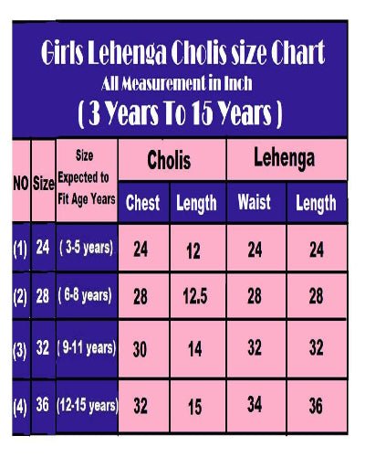 Blue Chinon Silk Printed Kids Lehenga Blouse Set - BONYHUBLehangas