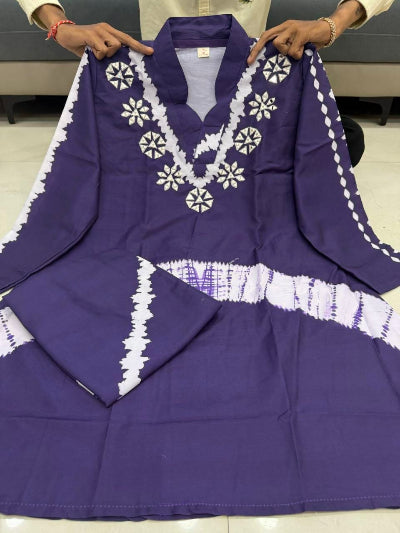 Premium Burberry Silk Cord Set with Handwork