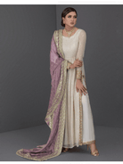 Pink Anarkali Gold Embroidery Gown Set of 3 UK Next Day - BONYHUBSALWAR KAMEEZ