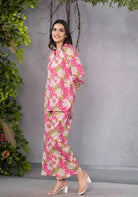 Pink Petal Premium Cotton Co - ord Set UK Next Day - BONYHUBsalwar suit