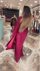 Pink Stitched Saree and Ready to wear Blouse on - BONYHUBSAREE