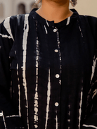 Plus Size Black Tye Dye Kurti - BONYHUBSALWAR KAMEEZ