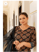 Plus Size Cotton Ethnic Anarkali Suit Set Uk Next Day - BONYHUBSALWAR KAMEEZ