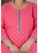 Plus Size Mango Purple Pure Cotton Straight Kurti - BONYHUBSALWAR KAMEEZ