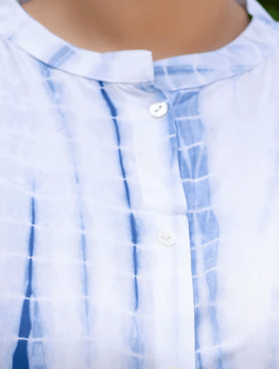 Plus Size Navy Blue Tye Dye Kurti - BONYHUBSALWAR KAMEEZ