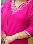 Plus Size Rani Pink Salwar Suit UK Next Day - BONYHUBSALWAR KAMEEZ