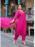 Plus Size Rani Pink Salwar Suit UK Next Day - BONYHUBSALWAR KAMEEZ