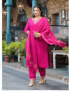 Plus Size Rani Pink Salwar Suit UK Next Day - BONYHUBSALWAR KAMEEZ