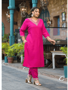 Plus Size Rani Pink Salwar Suit UK Next Day - BONYHUBSALWAR KAMEEZ