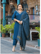 Plus Size Teal Blue Straight Salwar Suit UK Next Day - BONYHUBSALWAR KAMEEZ