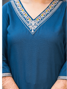 Plus Size Teal Blue Straight Salwar Suit UK Next Day - BONYHUBSALWAR KAMEEZ