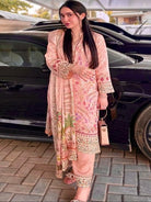 Powder Pink Attractive Digital Print Straight Suit Set - BONYHUBSALWAR KAMEEZ