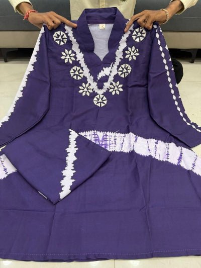 Premium Burberry Silk Cord Set with Handwork - BONYHUBSALWAR KAMEEZ