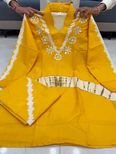 Premium Burberry Silk Cord Set with Handwork - BONYHUBSALWAR KAMEEZ