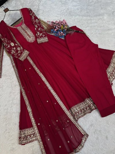 Premium Embroidered Anarkali Suit Set | Asian Ethnic Wear UK - BONYHUBSALWAR KAMEEZ
