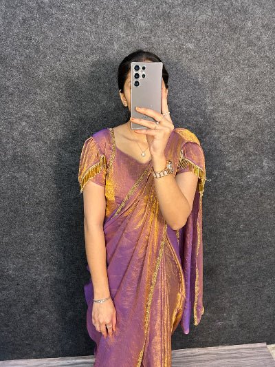 Priya Zip &amp; Go 10 Sec Saree Gown - BONYHUBSAREE