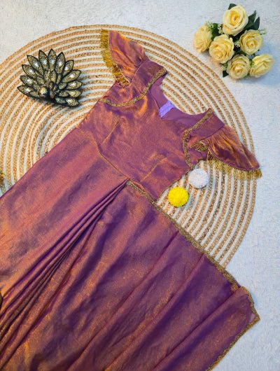 Priya Zip &amp; Go 10 Sec Saree Gown - BONYHUBSAREE
