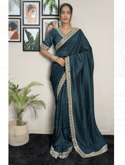 Purple 1 Min Silk Readymade Wedding Sari Unstitch Blouse - BONYHUBSAREE