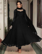 Readymade Georgette Long Anarkali Dupatta Set - BONYHUBSALWAR KAMEEZ