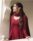 Readymade Georgette Long Anarkali Dupatta Set - BONYHUBSALWAR KAMEEZ