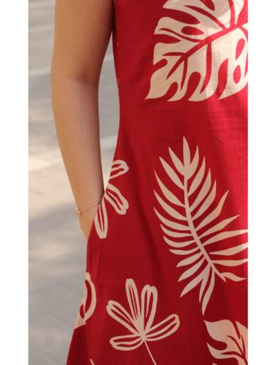 Red Co - ord Set with Kurta Pant (Set of 2) - BONYHUBSALWAR KAMEEZ