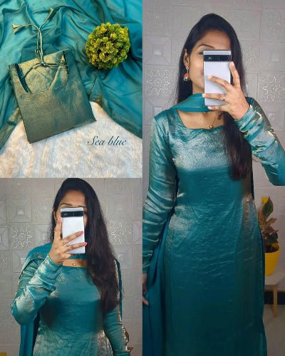 Reddish Pink Fendi Silk Traditional Salwar Suit Set - BONYHUBSALWAR KAMEEZ