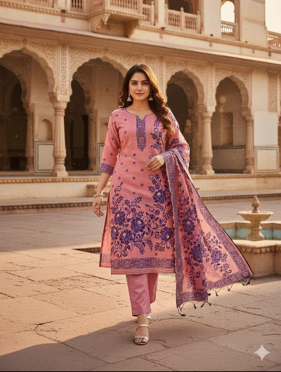 Jamdani Weaving Cotton Salwar Suit Set
