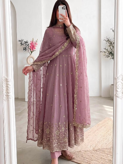 Pastel Noor Designer Occasion Wear Anarkali Suit