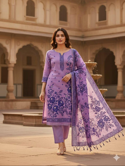 Jamdani Weaving Cotton Salwar Suit Set