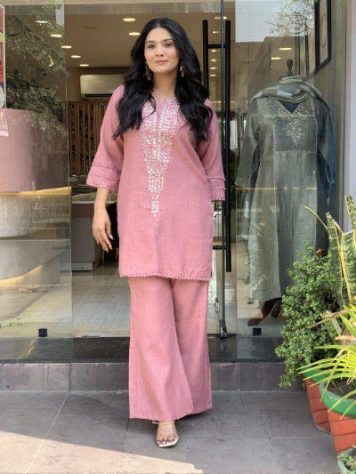 Luxe Embroidered Mirror Work Co-Ord Sets
