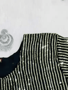 Shimmer Red 10 Second Multicolor Readymade Sari Gown - BONYHUBSAREE