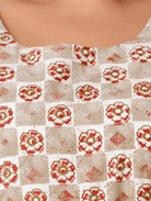 Short Plus Size Kurti Tunic Beige Cotton UK Next Day - BONYHUBSALWAR KAMEEZ