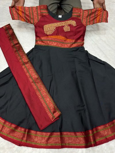 South Traditional Veena Zai Anarkali Dupatta Set Of 2 - BONYHUBSALWAR KAMEEZ