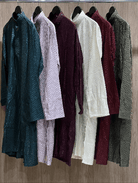 Teal Blue Designer Ethnic Men Kurta Pyjama - BONYHUBMEN KURTA