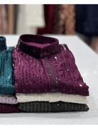 Teal Blue Designer Ethnic Men Kurta Pyjama - BONYHUBMEN KURTA