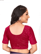 Velvet Stretchable Ready to Wear Saree Blouse - BONYHUBblouses
